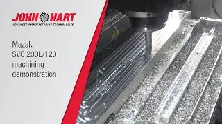 Machining an aerospace component on a Mazak SVC-200L/120