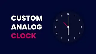 How To Create Custom Analog Clock Using Kivy, KivyMD And Python | Custom Analog Clock