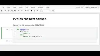 Python RECURSION Program | Sum of Natural Numbers [Interview Question]