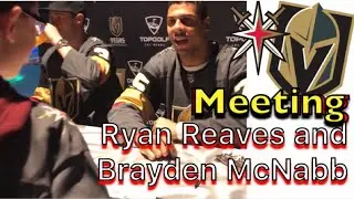 Ryan Reaves + Brayden McNabb autograph signing at TopGolf Las Vegas