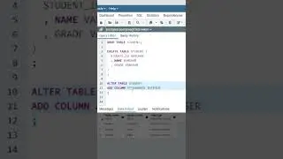 ADDING A COLUMN IN SQL   ...