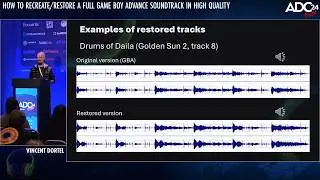 How To Recreate/Restore a Full Game Boy Advance Soundtrack in High Quality - Vincent Dortel ADC 2024