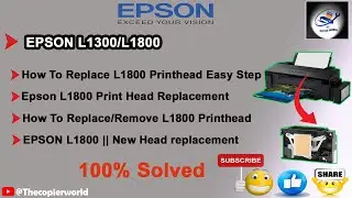 Epson L1800 Print Head Replacement || How To Replace Print Head Of #EPSON L1800 || epson l1800
