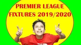 Official Premier League Football Fixtures 2019 2020