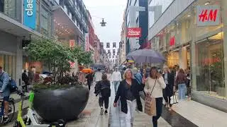 Sweden , Stockholm - walking in the city centre 