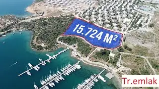 MUĞLA MİLAS YAT LİMANI ÜSTÜNDE MUHTEŞEM KOYDA 15 DÖNÜM ARSA