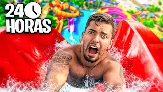 24 Horas no Parque Aquático com Desafios Insanos! *ficamos em perigo*