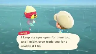 How to find and meet Pascal and get Mermaid Recipes in Animal Crossing: New Horizons
