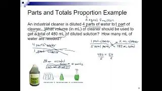 Parts and totals proportion example