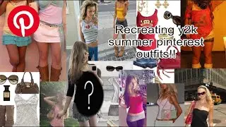 Recreating Y2K summer Pinterest outfits!