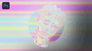 Iridescent Holographic Effect - Photoshop Tutorial