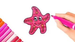 How to draw a starfish? / Starfish drawing