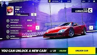 Asphalt Unite | Ferrari F40 | Car | Unlock and Upgrade | Walkthrough 2024 #asphalt