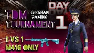 Tournament Room  |  Day 1  |  M416 Only  |  1vs1  |  Prize Pool 🏆 60 UC