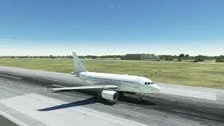 MSFS Baby Airbus A318 Takeoff from Austin TX #shorts