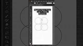 Negative Space Crown Logo in Adobe Illustrator #logo #logogrid #logogridgenerator