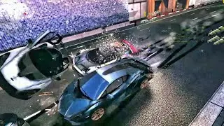 Lamborghini in Water road on Asphalt 8.