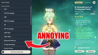 Genshin Artifact Filter Issues (With Subtitles)
