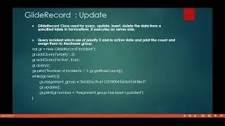 GlideRecord - Update [ServiceNow]