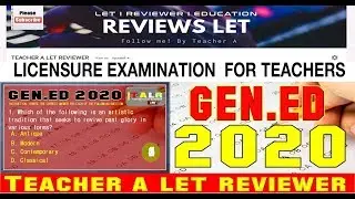 Let Mock Board Exam 2020 | General Education 50 item