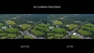 Drone Shot - 3D Camera Tracking | VFX Shot Video | Created in Adobe After Effects | Matchmove
