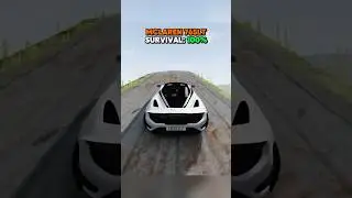 BEAMNG CRASH TEST: Supercars vs Cliff Jump #gaming #beamng #beamngdrive #beamngcrashes #cars