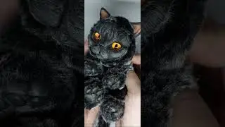 Заказная игрушка по фотографии питомца. Игрушка ручной работы в смешанной технике кот.