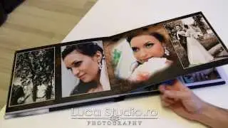 ALBUM MARE-150-170E coperti piele naturala B&W 25,4X71 by LucaStudio.ro