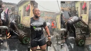 Big Time Motivation!!  Some People Are Built Different. Workout Out In Heavy Rain 🌧️