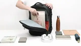 Mochila Executiva com 4 Divisórias para Laptop de 17 polegadas