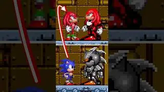 Sonic 2, but KNUCKLES & KNUCKLES 2! 🥊 Sonic hacks Shorts #sonicshorts