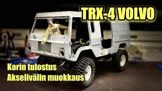 TRAXXAS TRX-4 RAKENTELU osa 2 VOLVO TGB 11 C303 Korin tulostus ja akselivälin muokkaus
