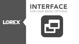 Security DVR / NVR interface menu options