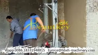 Top quality Model 8 concrete plastering machine,Automatic cement rendering machine
