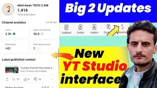 WoW🎁YT Studio New Update || Yt Studio Interface Change 