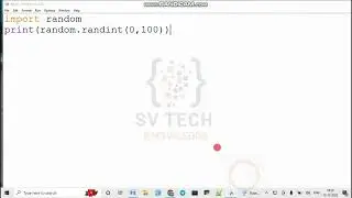 PRINT RANDOM NUMBER USING PYTHON | PYTHON BSIC PROGRAMS | 