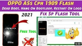Oppo A5s Pin Pattern Password Unlock By Sp Flash Tool!! Om Mobile Repair!!