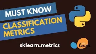 How many of these MUST KNOW Classifications metrics do you know?