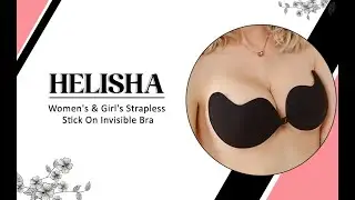 HELISHA Women's Strapless PushUp Stick On Invisible Bra #trending #fashion #viral #short #strapless