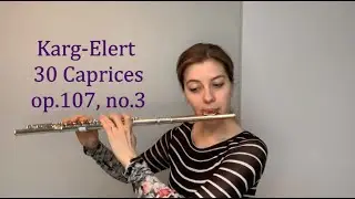 Flute Lesson: Karg-Elert  30 Caprices op.107 no.3