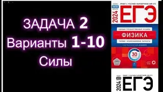 Подготовка к ЕГЭ  . ЗАДАЧА 2.  Демидова .Варианты 1-10. Силы