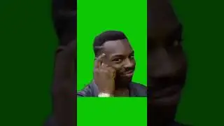 Roll Safe - Black Guy Big Brain Green Screen Meme Template || 