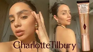 Watch me slather the Charlotte Tilbury Beautiful Skin Foundation all over my face