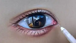Soft Pastel + Colour Pencil= MAGIC |  drawing realistic eye with soft patel
