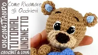 How to Embroider Amigurumi Eyes (English, Spanish, French and Portuguese subtitles)