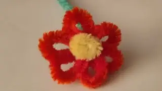 DIY  handmade pipe cleaner flower,How to make  easy Simple flowers from pipe cleaner Craft tutorial