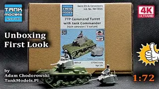 Unboxing 362 - 1:72 7TP Command Turret w/commander - Tank Models 72021
