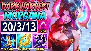 DARK HARVEST MORGANA FULL AP - THIS DAMAGE IS UNFAIR (PERMA CC ~100 HASTE) - League of Legends