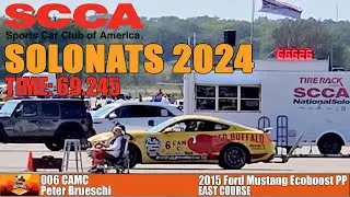 Peter drives a 69.245 on East Course at SCCA Solonats 2024