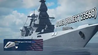 RF LIDER (Project 23560) WITH RAILGUN GAMEPLAY - MODERN WARSHIPS